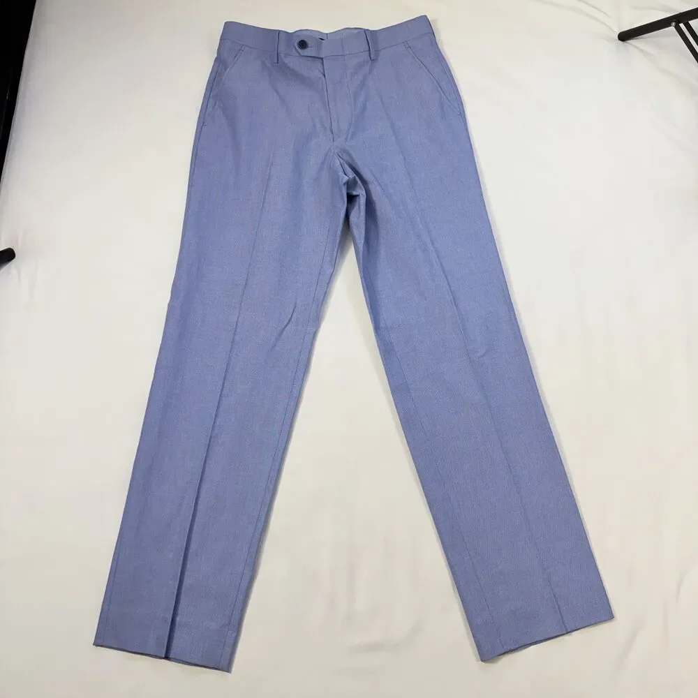Tommy Hilfiger Modern Fit 2 Piece Set Suit Blazer 36R Pants 30x32 Light Blue